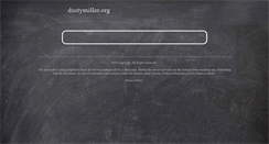 Desktop Screenshot of dustymiller.org